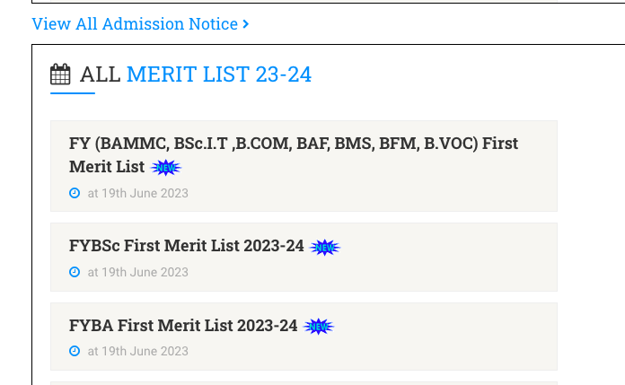 wilson college first merit list for ba bsc bammc bcom 2023 download pdf