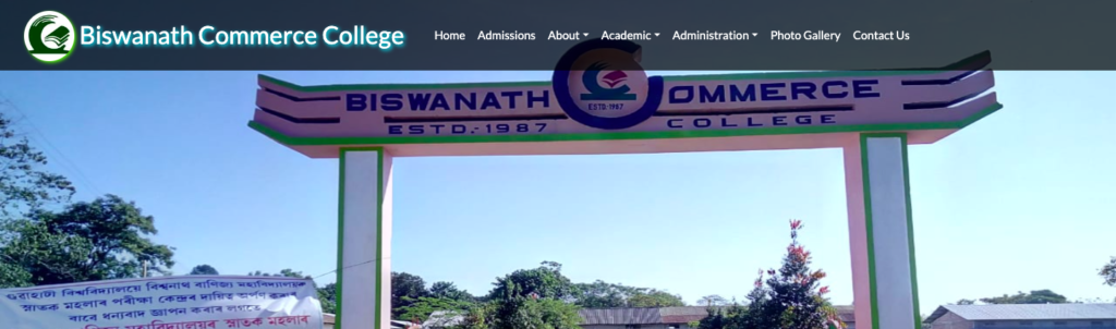 Biswanath Commerce College Merit List 2023 admission schedule