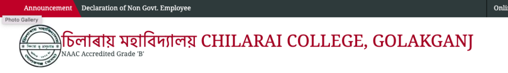 Chilarai College merit list download 2023 pdf fyugp
