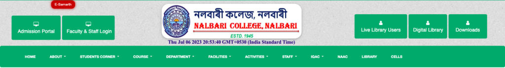 nalbari college admission merit list 2023 notice