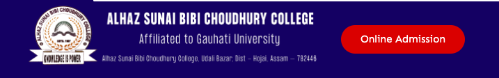 Alhaz Sunai Bibi Choudhury College merit list download pdf 2023-24 ba bsc bcom