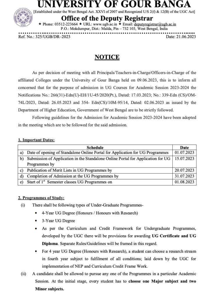 Kumarganj College Merit List
