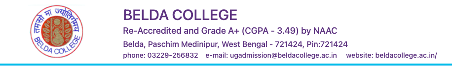 belda college ug admission for ba bsc bcom notice
